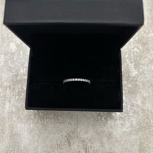 Sterling Silver 925 Eternity Band Cubic Zirconia.